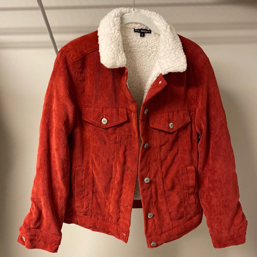 Women’s Fleece-Lined Corduroy Jacket, size small